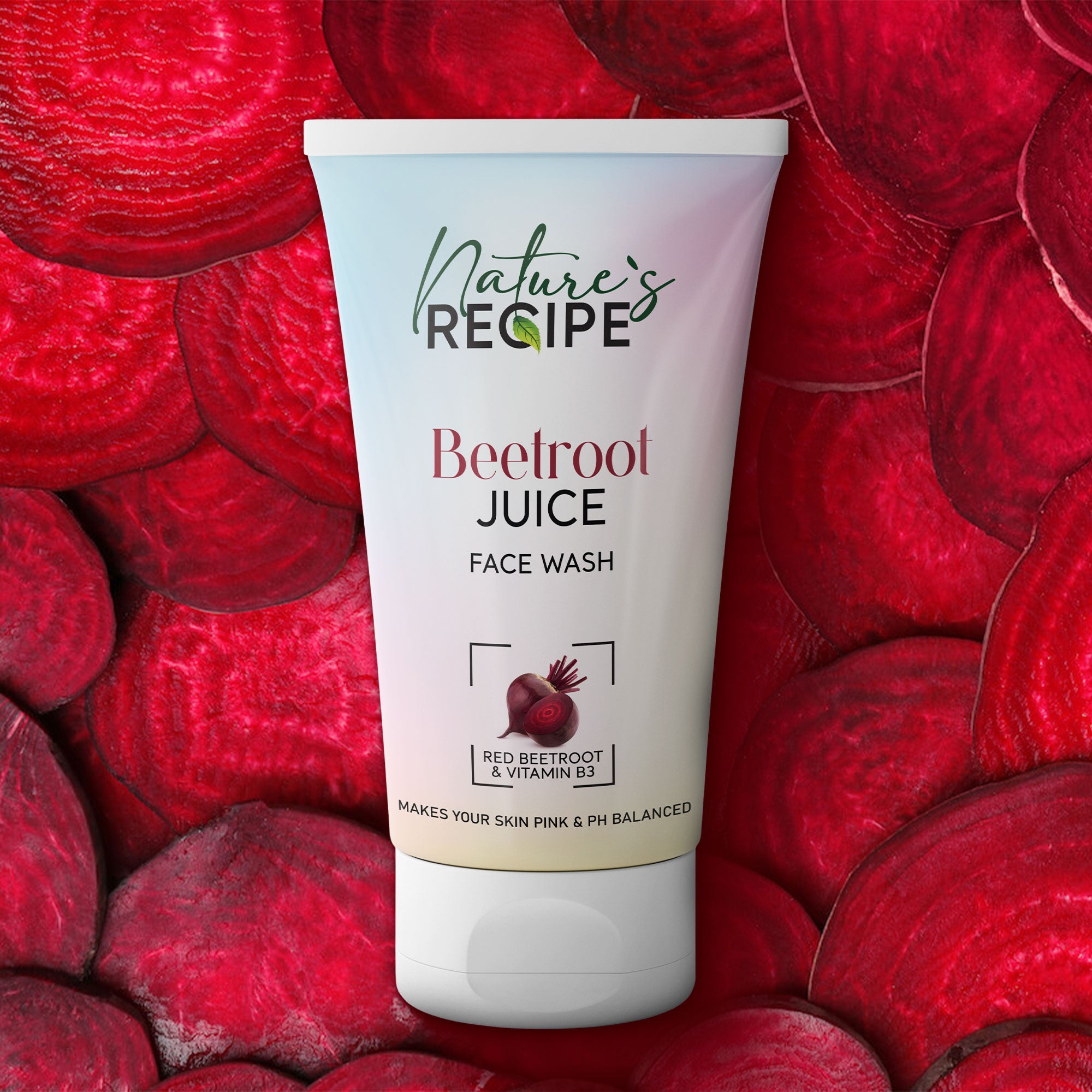 Beetroot Juice & Niacinamide Face Wash 125Gm