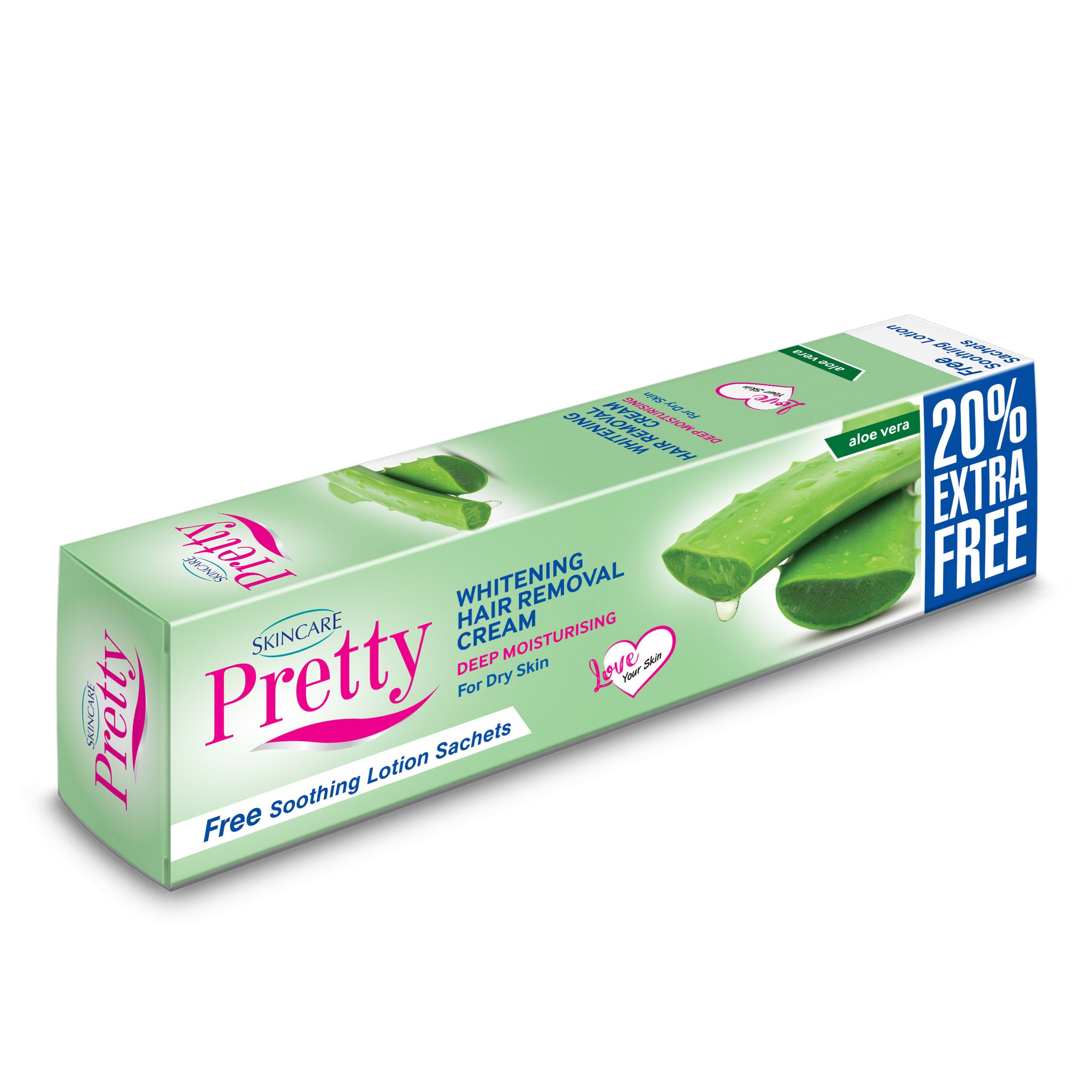 Pretty Hair Removal Cream - Aloe Vera - 120 gm